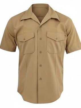 USMC Men's Khaki Short Sleeve Shirt